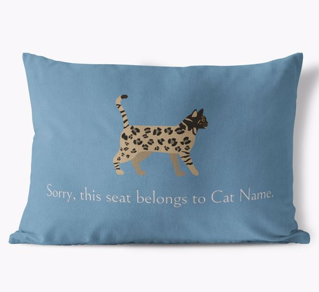 Sorry, This Seat Belongs to... : Personalised {breedCommonName} Soft Touch Cushion